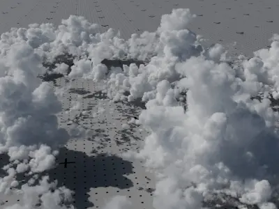VDB Cumulonimbus Cloud Field 10 3D model