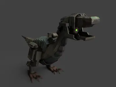 Dinosaur Robo Low-poly 3D model