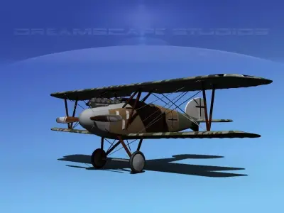  Albatross D III Fighter V19 3D model