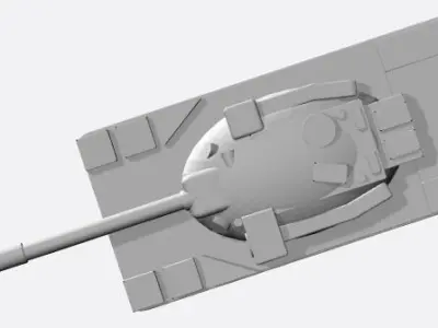 British Cheiftain Battletank 6mm Scale 3D print model