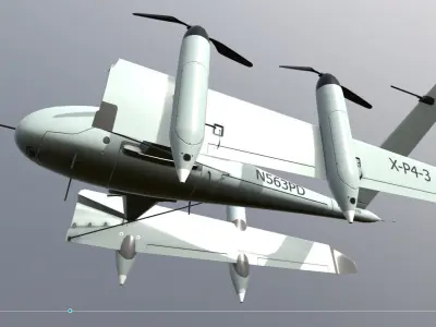 Ptero Dynamics Low-poly 3D model