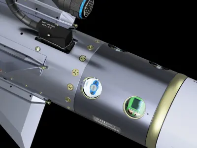 AIM-9X Sidewinder Simplified-Extreme Detail - 3D Print Ready 3D print model