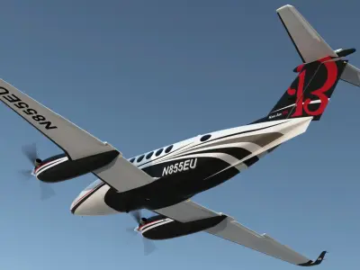 Beechcraft Super King Air 250 3D Model
