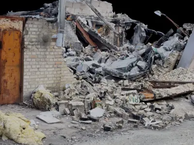 SCANS Ukraine Facades vol 4 Low-poly 3D model