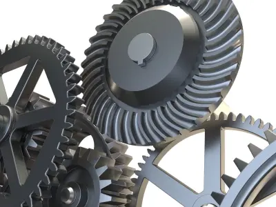 Gear mechanism set 3D model