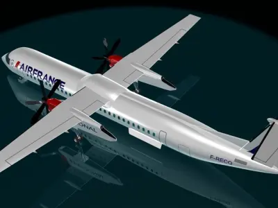 Air france Regional dash 8-400 3D model
