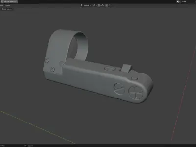 OPK Reflex Sight highpoly 3D model