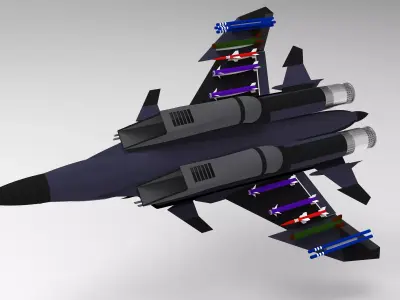 RL-48 Aircraft 3d model  3D model