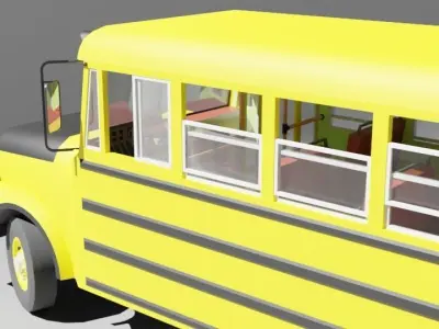 Old bus 3D model buy