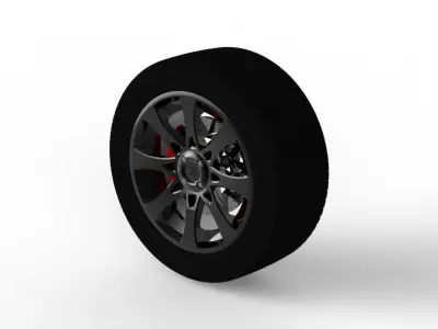 R and D Wheel Free 3D model