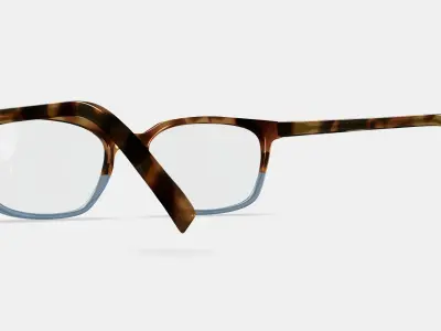 Weathers Eyeglasses in Hudson Blue Fade 3D model