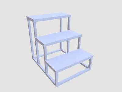 Stair Low-poly 3D model