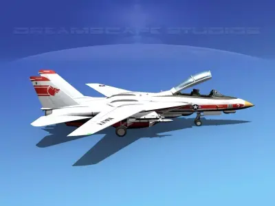 Grumman F-14D Tomcat T03a VF1 3D model