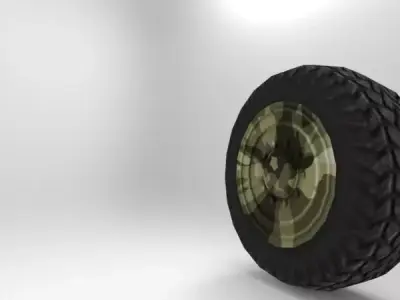 Military Wheel - Tyre - Tire Low-poly 3D model