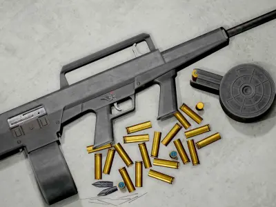 HK CAWS Low-poly 3D model