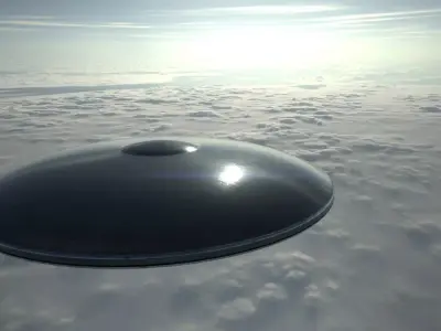 Alien Spaceship 2 Low-poly 3D model