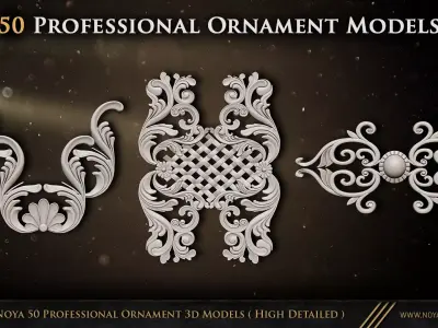 Noya 50 Professional Ornament 3d Models High Detailed Free low-poly 3D model