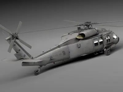 Sikorsky UH-60a Black Hawk 3D model