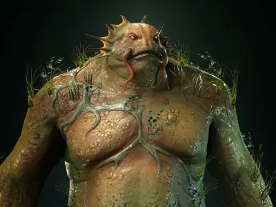 Swampman Low-poly 3D model