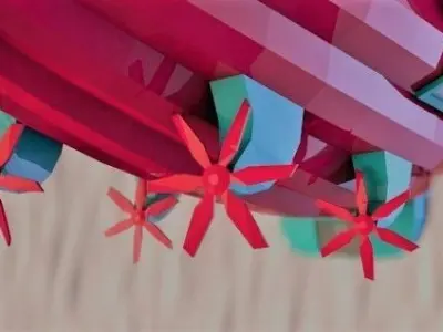 Airship your logo here - 3D model