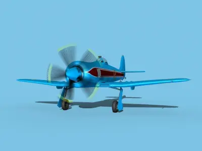 Hawker Sea Fury V21 Racer 3D model