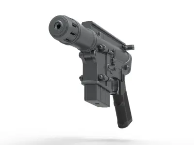 Blaster pistol A280-CFE from the movie Rogue One 2016 3D model