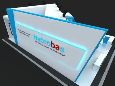 Exhibition Stand - ST0071 3D model