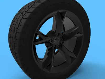 Audi A5 wheel 3D model