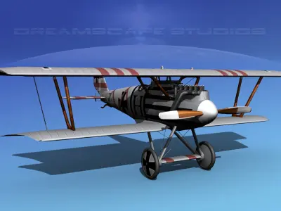 Pfalz DIII WWI Fighter  3D model