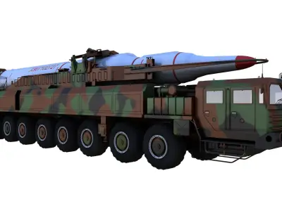 Hwaseong13 Missile launch vehicle 3D model