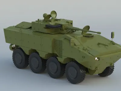 Iveco SuperAV 8x8 Armored Vehicle 3D model