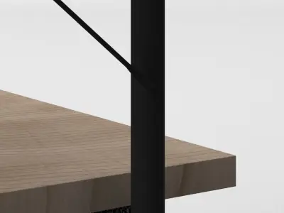 Shelve VANBORG for office interior Free low-poly 3D model