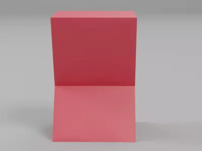 Triangle Pedestal Side Table - Sample File 3D model