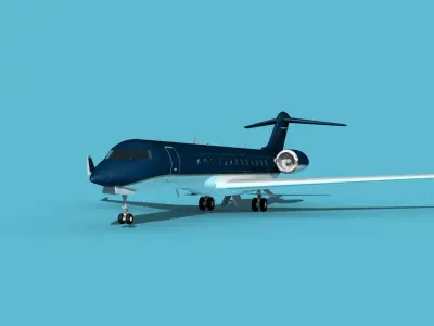Bombardier Global 7000 V15 3D model