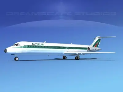 Douglas DC-9-50 Alitalia 3D model