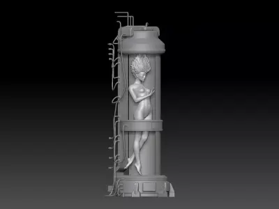 Genetic Clone Laboratory 1 3D print model