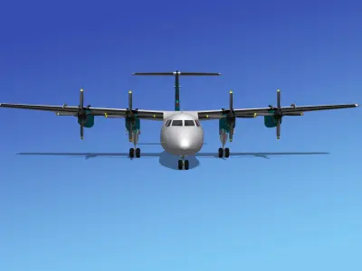 Dehavilland DHC-7 Arkia 3D model