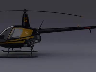 Robinson R22 3D model