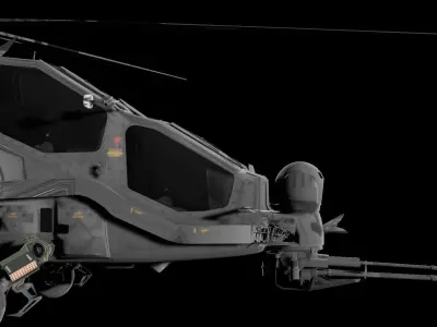 TUSAS T-129 Atak 3D model