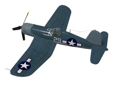 Chance Vought F4U-1A Corsair 3D model