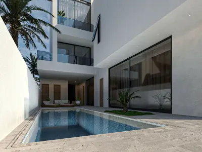 Private Villa beach 3D model
