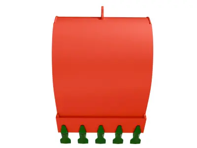 ESCO Flat Bottom Bucket HeavyDuty Construction for Excavators Low-poly 3D model