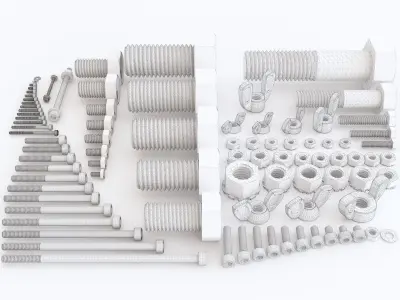Nuts Blots and Screws vol 02 3D model