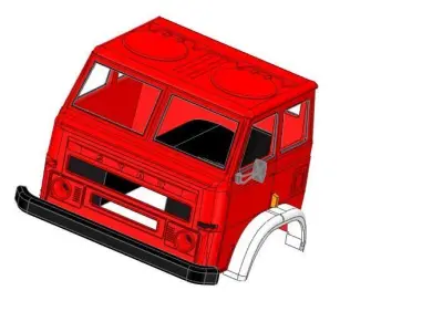 Alternative Star 266 cab for the WPL together with the interior 3D print model