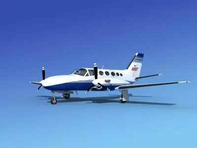 Cessna 425 Conquest I V07 3D model