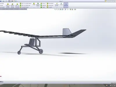 one man airplane  3D model