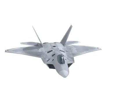 F-22 Raptor Low-poly 3D model
