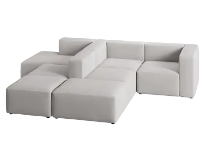  Modular Axis Sofa Model, White 