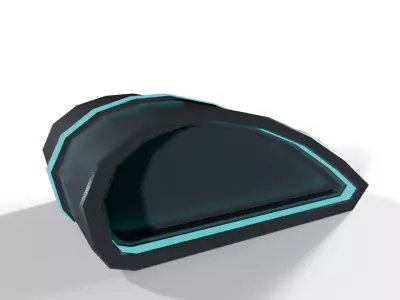 Sci-Fi Computer Mouse Low-poly 3D model