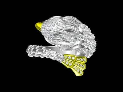 owl Ring Free 3D print model